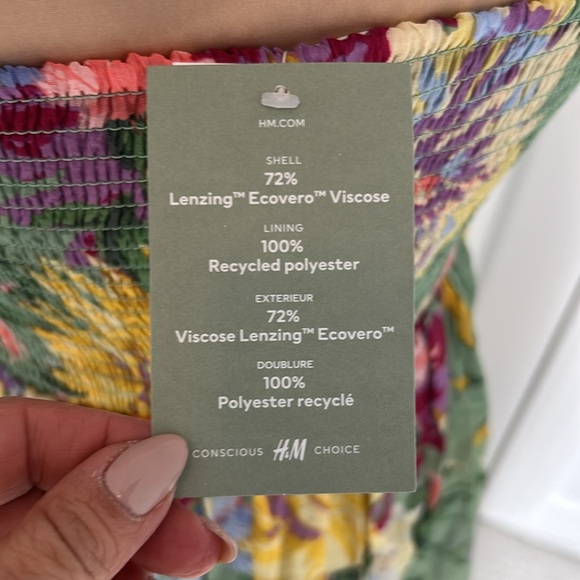 H&M Green Floral Halter Maxi Dress - Picture 8 of 11